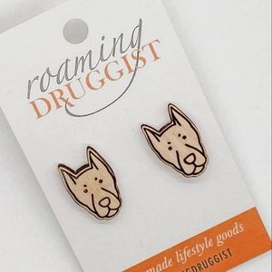 Doberman earrings
